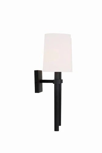 Crystorama Bromley 18 1/4"H Black Forged 2-Light Wall Sconce - Picture 3 of 9