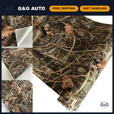 40x152cm Camo Vinyl Wrap - Woodland Nature Camouflage Self-adhesive Car Decal Fi