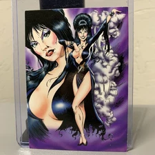 Elvira Mistress of the Dark Trading Card . 1996 Comic Images. #64