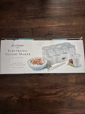 Cuisipro Donvier Electronic LCD Screen Yogurt Maker Model with Manual & Recipes