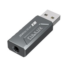 USB to 3.5mm Audio Adapter, Hi-Res 384KHz/32-bit USB A DAC Dongle, UAC 2.0 Ex...