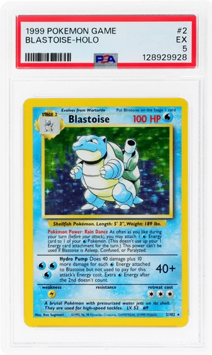 1999 Pokemon Game Blastoise Holo #2 PSA 5