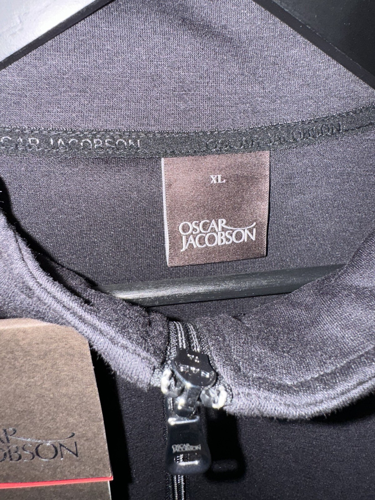 Oscar Jacobson Golf Jumper Pull Over Sweater Black 1/4 Zip eBay