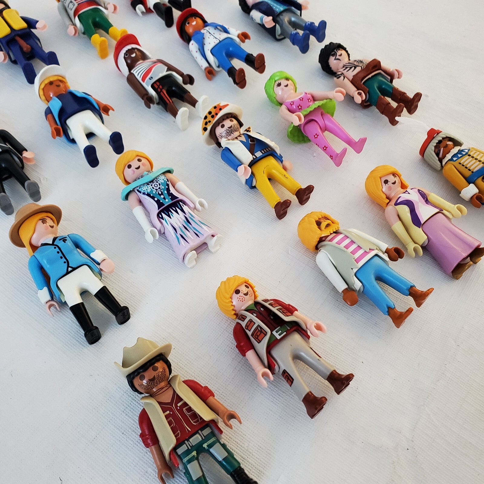 PLAYMOBIL Mixed Lot of 20 People Action Figures Mostly Vintage 1974-2011