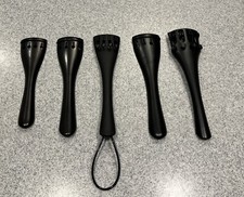 Cello Tailpieces Lot of 5, 1/4 to 3/4 Sizes , New, Various Brands Ebony Or Metal