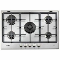 Whirlpool GMAL7522IXL Einbau-Gaskochfeld 75 Cm Edelstahl Gusseisen-Roste