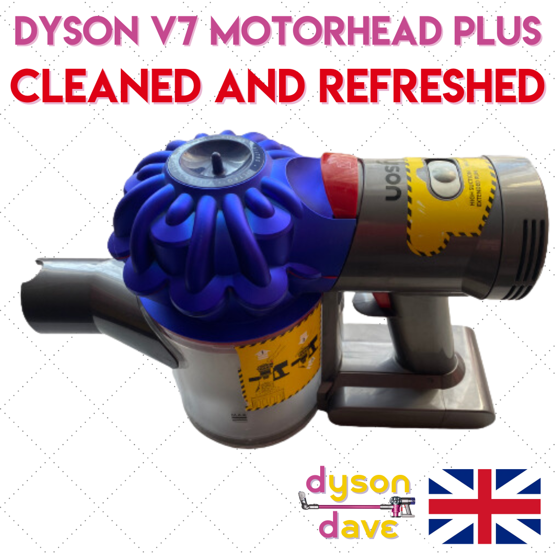 DYSON V7 MOTORHEAD EXTRAS MAIN UNIT, WORKING FINE, CLEANED