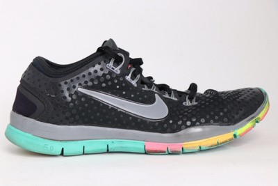 black rainbow nike shoes