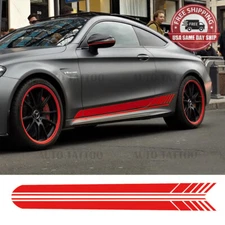Mercedes Benz Special Edition 1 AMG Sport Side Skirt Stripes Vinyl Decal Sticker