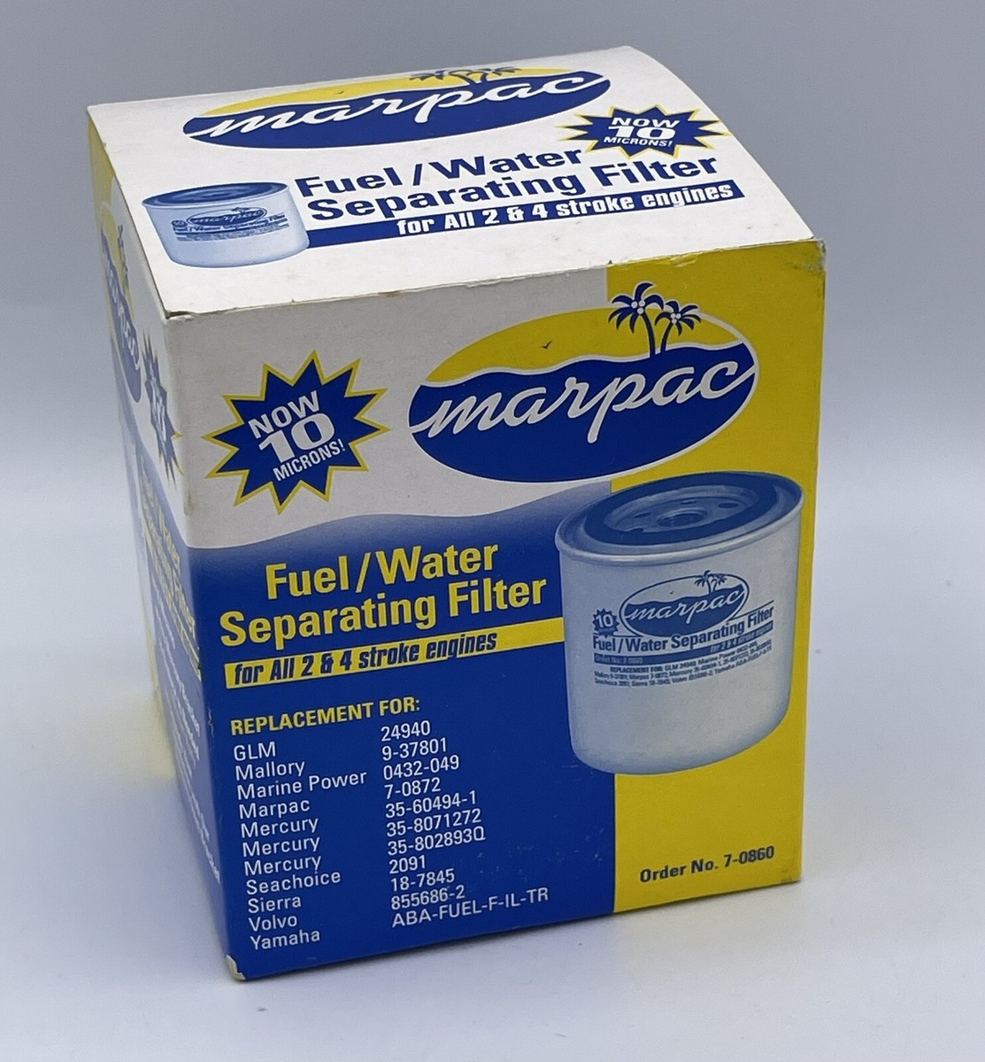 Marpac 7-0860 Fuel (Gas) Water Separator Filter 2/4 Stroke