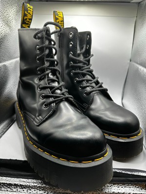 Dr Martens Airwair Womens JADON Platform Boots Black 8-hole UK Size Tags  Box UK