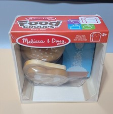 Brand New Melissa Doug Kids Food Groups Wooden Play Set GRAINS SAVE