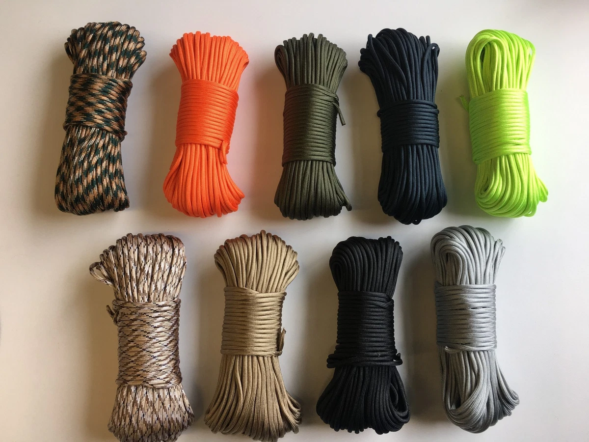 550 Paracord 7 Strand Core - 100ft - Multicolor - Outdoor Survival Rope