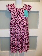 POSH PEANUT BIANCA RUFFLED CAP SLEEVE TWIRL DRESS SIZE 4 GIRL'S NEW