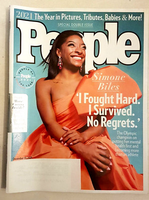 People Weekly Magazine Simone Biles Dec 2021 Year in Pictures Dolly Parton more