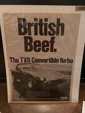 TVR Original Advert Vintage 3000S