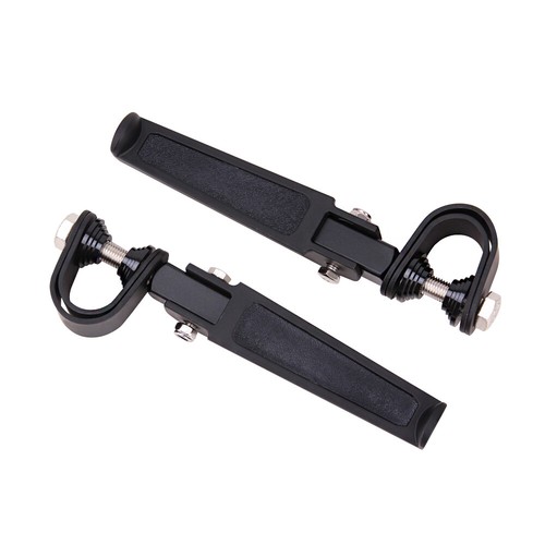 Motorcycle U-Clamp Foot Pegs Rests 1"~1-1/4" Highway Engine Crash Bar Universal - Bild 17 von 23