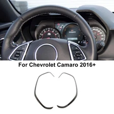 Instrument Dashboard Box Cover Trim Strips for Chevy Camaro 2016+ Carbon Fiber