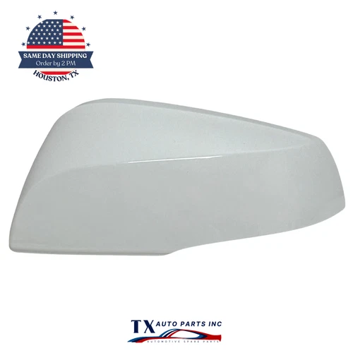 Driver Side Mirror Cover Cap For 2019-2024 TOYOTA RAV4 PAINTED White Left Side