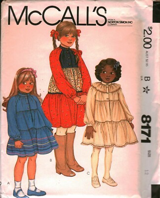 Mccalls Layered Skirt Ideas 8171 Vintage McCalls Sewing Pattern
