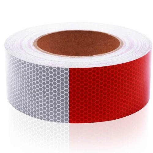 Conspicuity Tape DOT-C2 Approved Reflective Trailer Red White 2”x150’ -1 Roll - product listing photo