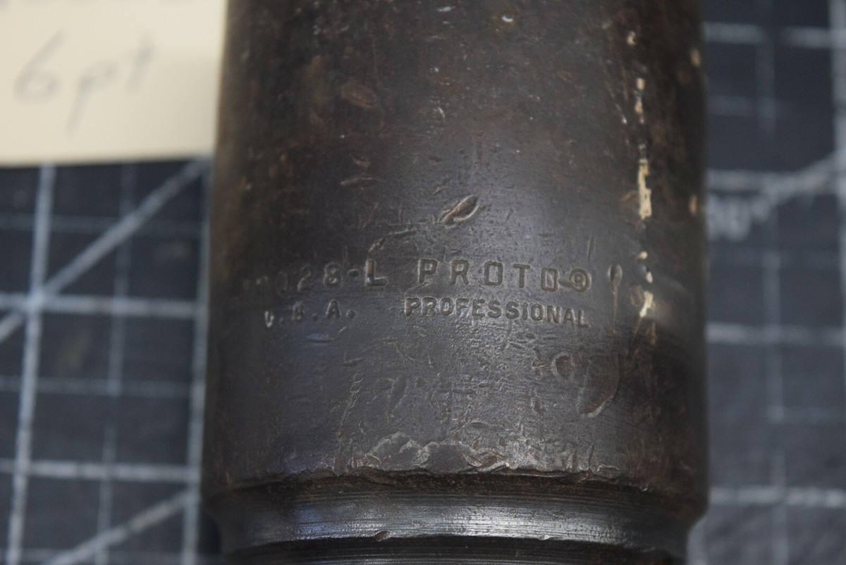 10) Proto 1 1/2 Drive Deep Impact Socket Set 1 3/4 3 13/16