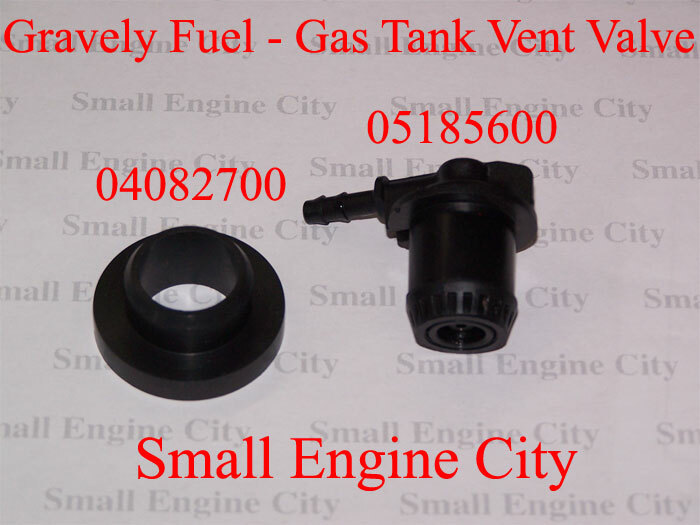 PET541 Gravely 05185600 04068910 Gas Fuel Tank Vent Valve & Grommet Fitting eBay