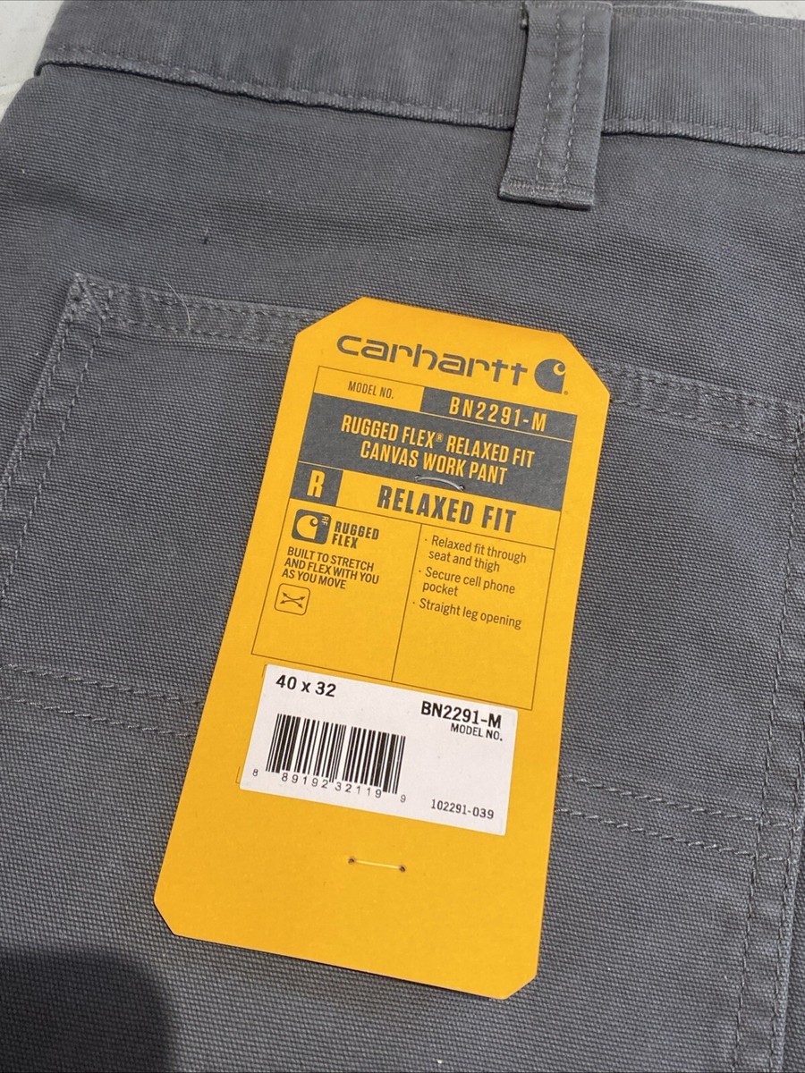 New CARHARTT MEN'S 5-POCKET Work PANT RELAXED FIT RUGGED FLEX