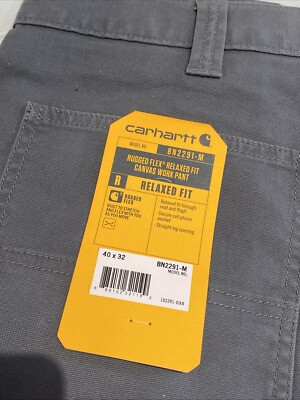 New CARHARTT MEN'S 5-POCKET Work PANT RELAXED FIT RUGGED FLEX