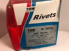 TRW 661713 Service Line 3/16" Large Button Head Aluminum Rivet & Mandrel 250)
