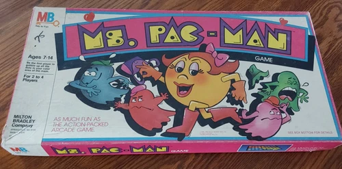 Vintage RETRO 1982 Ms. Pac-Man Board Game Milton Bradley