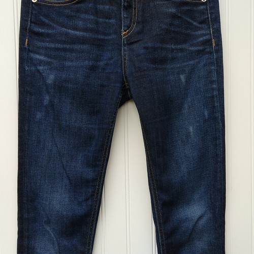 Rag & Bone 10 Inch Skinny Jeans Size 24 Denim Distressed Kensington Dark Blue - Picture 3 of 11