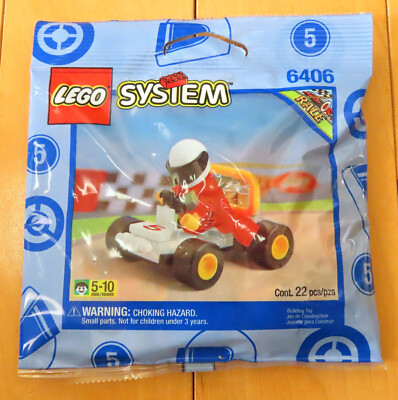 NISB VTG 1997 LEGO System 6406 Go-Kart SEALED  POLYBAG