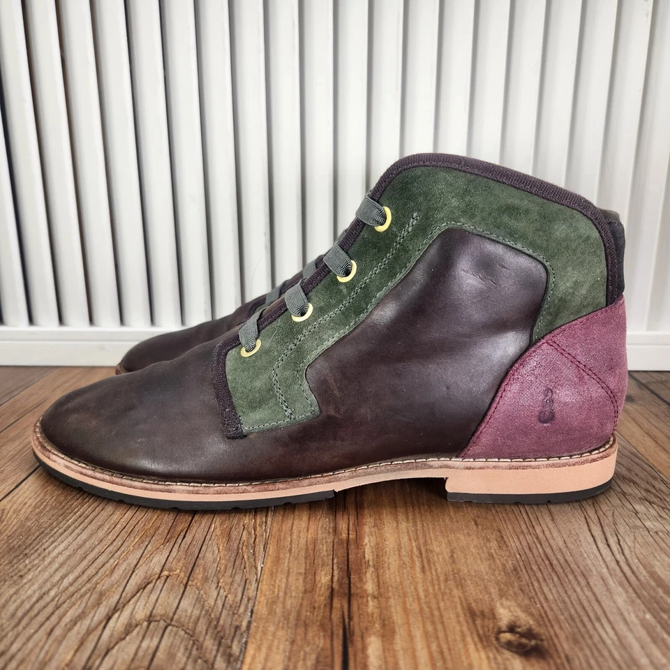 Botines boho hipster de cuero marrón talla 9 Ahnu Harper para mujer *LEER* Foto 3 de 4