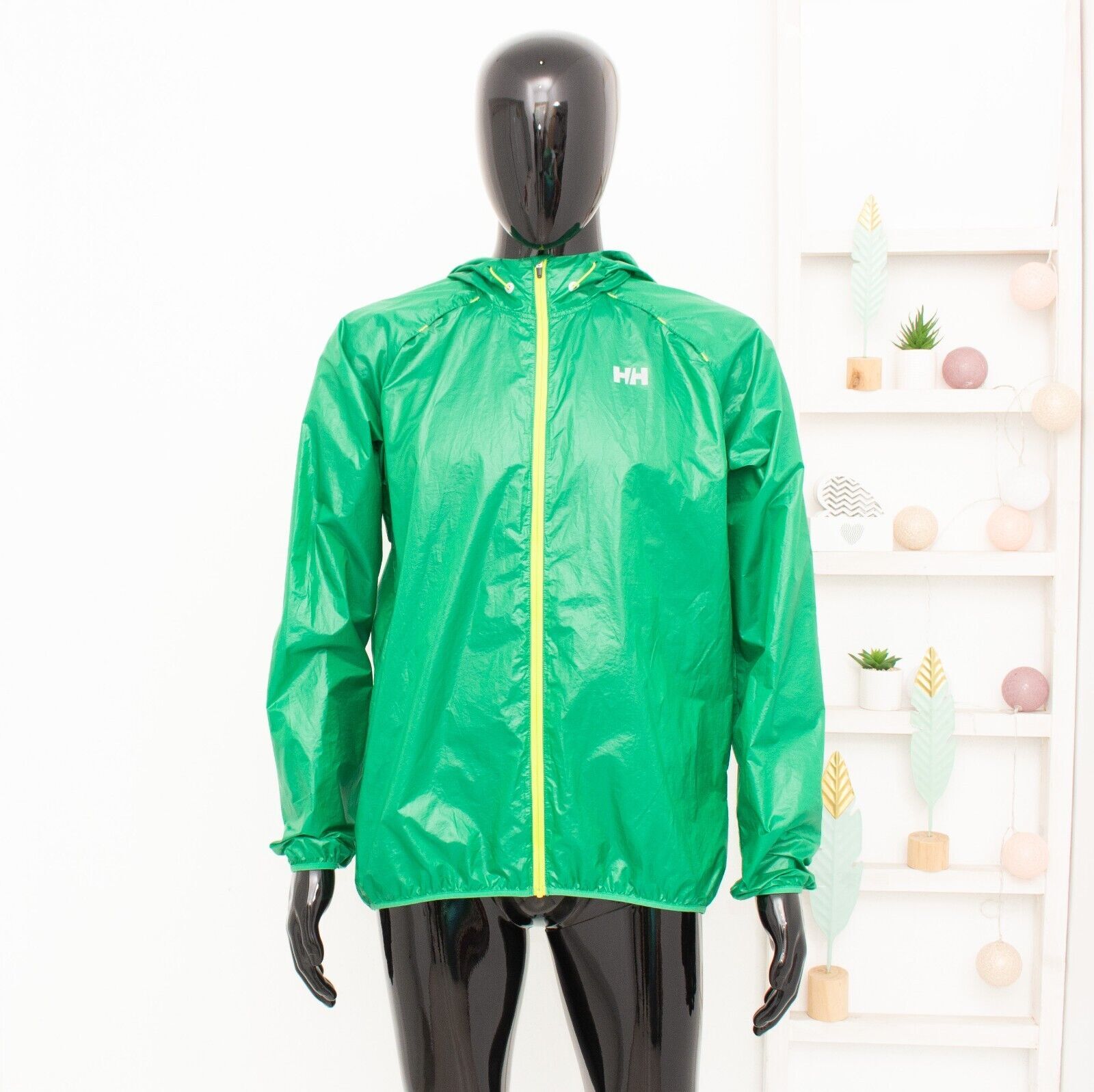 Chaqueta ligera de plumas Helly Hansen verde esmeralda entrenamiento correr...