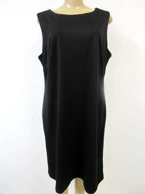 Black Sleeveless Dress Ronni Nicole Plus Size 18 Midi A-Line Bodycon  Pre-Owned | eBay