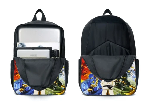 Ninjago Anime 3tlg/Set Rucksack Schüler Schule Umhängetasche Backpack Kinder 2024 - Bild 14 von 33