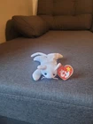 Ty Beanie Baby Flip The Cat - White vintage tush tag P.E. Pellets