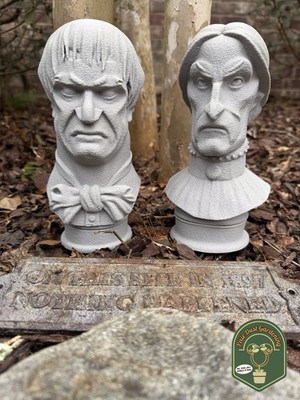 Disney haunted mansion Garden Statue Set Busts Uncle lucius Decor Cemetery Gift