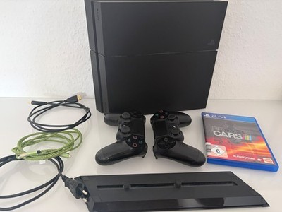 Sony Playstation 4 500GB  - Schwarz (CUH-1216A) 2x Controller *leises Modell*