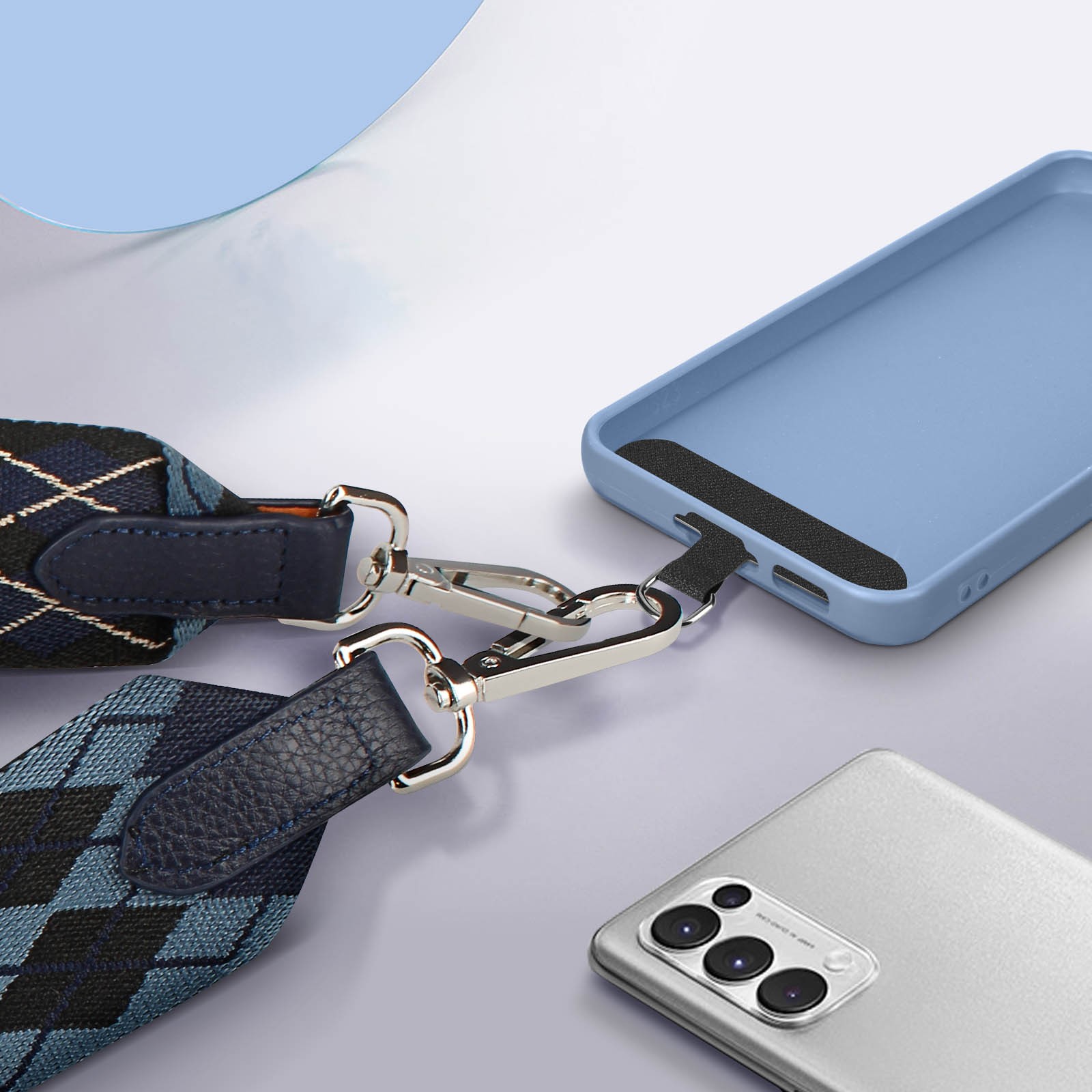 Accroche téléphone Burlington bleu universelle compatible iPhone Android - 4