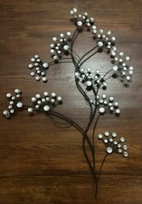 Set of 2, Metal Floral Branch Wall Hanging Wa...