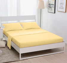 4-Piece Bed Sheet Set 1 Fitted Sheet 1 Flat Sheet 2 Pillowcases Queen Size