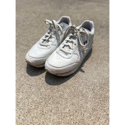 Fila Shoes Women Size 9.5 White Orbit Jogger Low Sneakers Lace Up 5RM0160-125