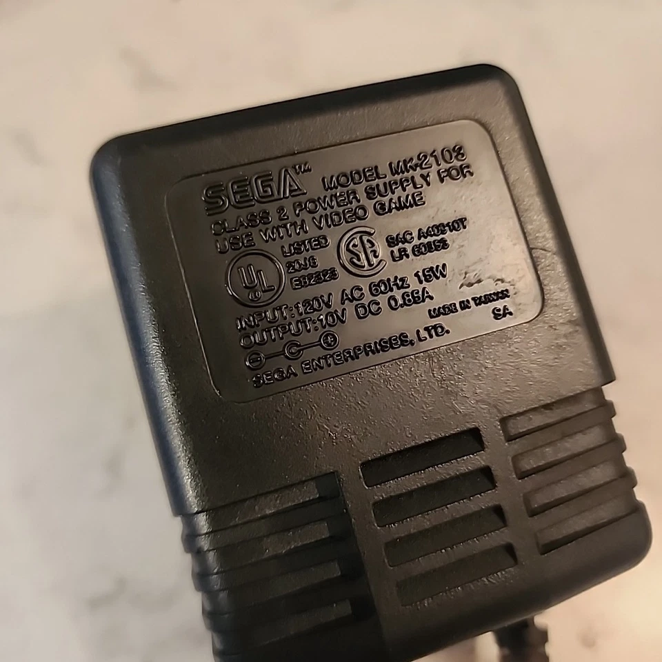 Official OEM Sega MK-2103 Power Supply for Genesis 2 / 32X / Nomad / Game Gear - Image 2 of 4