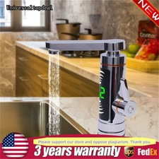 Electric 110V Instant Hot Water Heater Shower Kitchen Tap Faucet Digital Display
