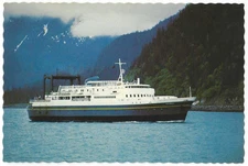 Alaska Marine Highway Ferries Postcard MV Tustumena seen off Seward