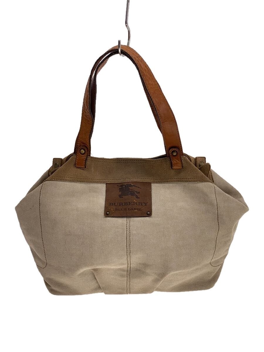 Burberry Blue Label Large Tote Bag 16x30x48cm in Cream