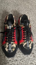Moschino Teddy Bear Sole Leopard Sneakers Siz...
