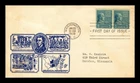 US COVER JAMES MONROE PRESIDENTIAL COIL FDC SCOTT 845 THERMOGRAPHED CACHET